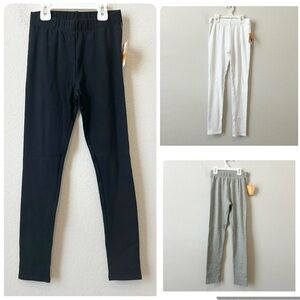 New Gymboree Kids Uniform Leggings Set Lot Bundle of 3 Black, White, Gray Sz 10